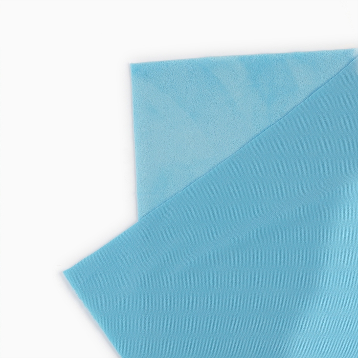 Лоскут для рукоделия, плюш, голубой, 50 &times; 50 см