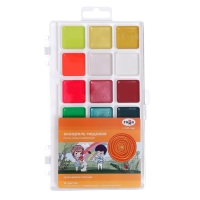 Акварель 18 цветов "Оранжевое солнце", без кисти Акварель 18 цветов "Оранжевое солнце", без кисти