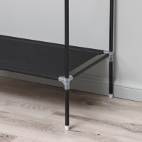 Вешалка - стойка напольная для одежды Доляна, напольная, 2 перекладины, 160&times;45&times;169 см, цвет чёрный