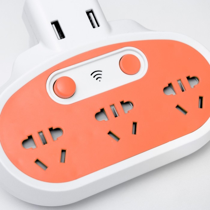 Бра с розетками Бра с розетками "Модерни" LED 5Вт бело-оранжевый 15,5х3,4х42 см