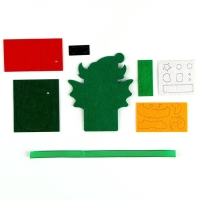 Ёлочная подвеска из фетра своими руками своими руками на новый год &laquo;Дракон&raquo;, новогодний набор для творчества