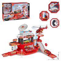 Парковка &laquo;Пожарная станция&raquo;, с автомойкой, свет и звук, машина меняет цвет от воды