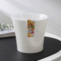 Кашпо для цветов со вставкой &laquo;Арте&raquo;, 600 мл, цвет жемчуг-прозрачный