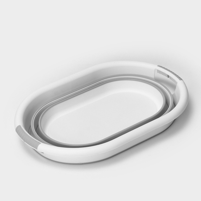 Таз складной &laquo;Флекс&raquo;, 17.5 л, 33.5&times;49&times;6.5 см, цвет смоки