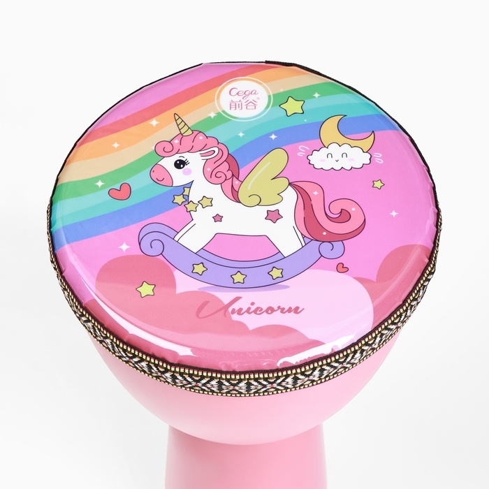 Барабан Джембе Барабан Джембе "Пони", 21.5 х 40 см, розовый