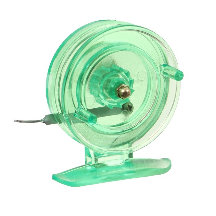 Катушка инерционная, пластик, диаметр 6.5 см, цвет салатовый, 808S Катушка инерционная, пластик, диаметр 6.5 см, цвет салатовый, 808S