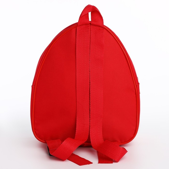 Рюкзак детский для мальчика «Дино-друг», 23х20,5 см см, отдел на молнии, цвет красный Рюкзак детский для мальчика «Дино-друг», 23х20,5 см см, отдел на молнии, цвет красный