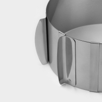 Форма для выкладки и выпечки с регулировкой размера Доляна, d=16-20 см, цвет серебристый Форма для выкладки и выпечки с регулировкой размера Доляна, d=16-20 см, цвет серебристый