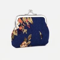 Кошелёк женский на фермуаре, цвет тёмно-синий Кошелёк женский на фермуаре, цвет тёмно-синий