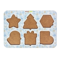 Развивающая игра по методике &laquo;Монтессори.Новогодние фигуры&raquo;