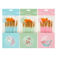 Набор кистей синтетика, 10 штук (№2/0,1,3,6,8,10,6,4,5,2), в блистере Набор кистей синтетика, 10 штук (№2/0,1,3,6,8,10,6,4,5,2), в блистере