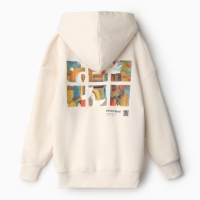 Толстовка для девочки, цвет бежевый, рост 116-122 см