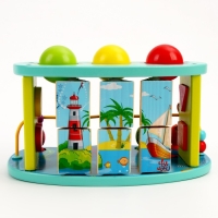 Логический центр 3 в 1 Стучалка + Рыбалка + Серпантинка &laquo;Море&raquo; 16 &times; 26 &times; 13,5 см