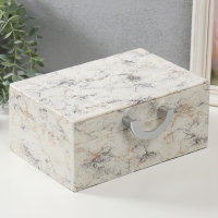 Шкатулка дерево кожзам "Камень" 24х16х10,3 см Шкатулка дерево кожзам "Камень" 24х16х10,3 см