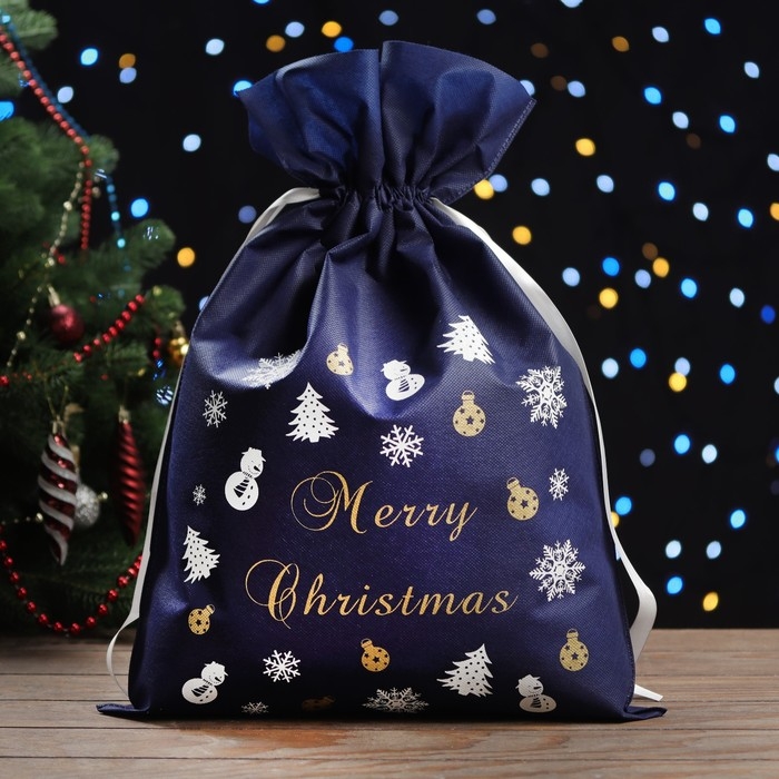 Новый год. Мешок подарочный "Вихрь удачи", 40 х 56 см