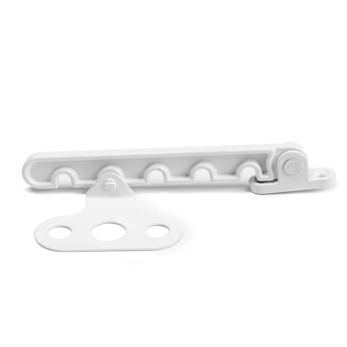 Ограничитель открывания белый металл, 5-х позиционный РП 623