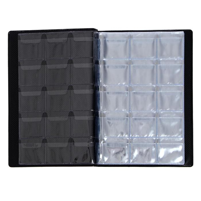 Альбом для монет 125 х 185 мм Calligrata, на 240 монет, ячейка 35 х 35 мм, 16 листов, обложка ПВХ, синий Альбом для монет 125 х 185 мм Calligrata, на 240 монет, ячейка 35 х 35 мм, 16 листов, обложка ПВХ, синий