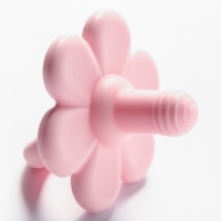 Соска - пустышка цельносиликоновая классическая &laquo;Цветочек&raquo;, от 0 мес., цвет розовый