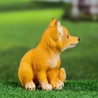 Садовая фигура "Лисенок сидячий" 14см Садовая фигура "Лисенок сидячий" 14см