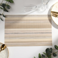 Салфетка на стол Доляна, цв.бежевый, 45*30см Салфетка на стол Доляна, цв.бежевый, 45*30см