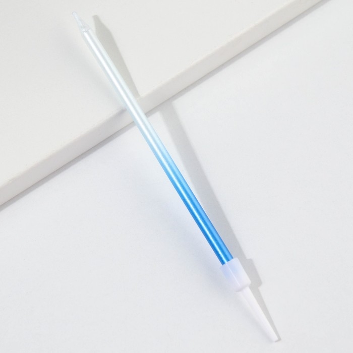 Свечи для торта &laquo;В твой особенный день&raquo;, синие, 6 шт., 13 х 0,4 см