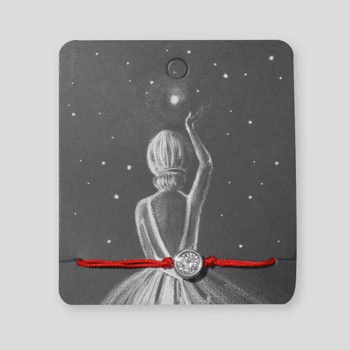 Новый год! Браслет &laquo;Новогодний&raquo; загадай желание, цвет красный с серебром, 7см