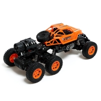 Джип &laquo;Горный гонщик&raquo;, радиоуправление, дым, 6 колёс, с аккумулятором