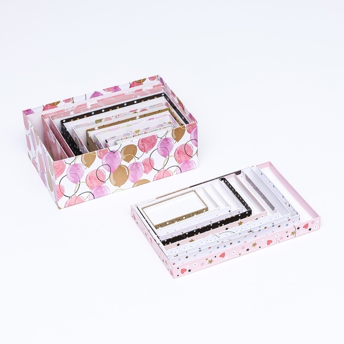 Набор коробок 10 в 1 "От всей души", 30,5 х 20 х 13 - 12 х 6,5 х 4 см