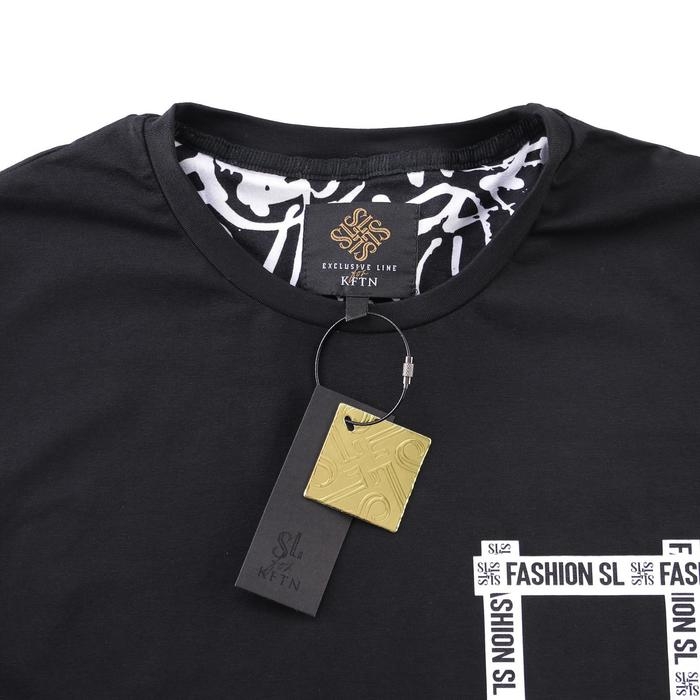 Футболка SL Fashion, 46, чёрный Футболка SL Fashion, 46, чёрный