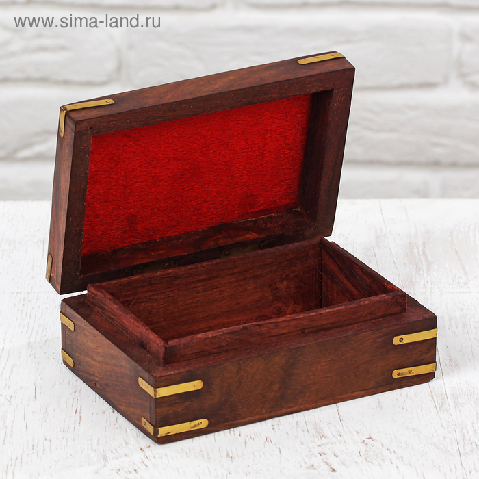 Шкатулка Шкатулка "Лепестки" дерево 15х10х6 см