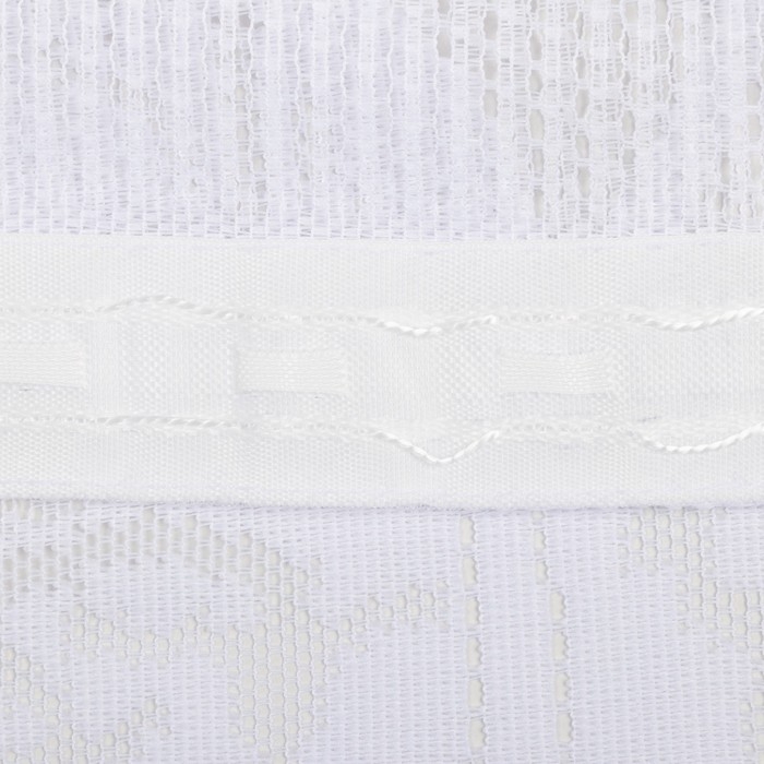 Тюль на кухню на шторной ленте, 210х155 см, 100% полиэстер