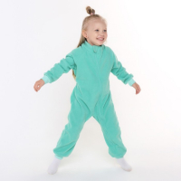Комбинезон воротник-стойка, цвет мятный, рост 104-110 см