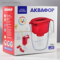 Фильтр-кувшин &laquo;аквафор-Гарри&raquo;, 3,9 л, цвет красный