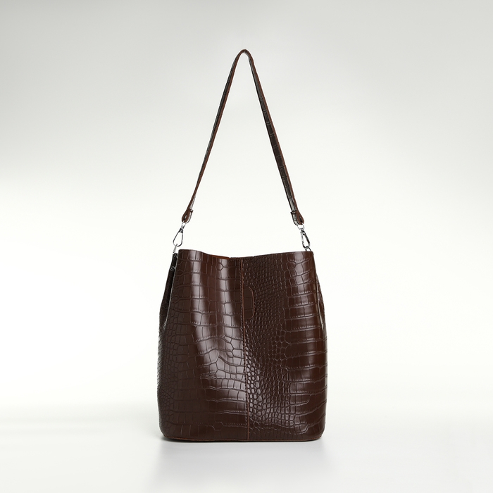 Сумка женская на магните TEXTURA, средний размер, цвет коричневый Сумка женская на магните TEXTURA, средний размер, цвет коричневый