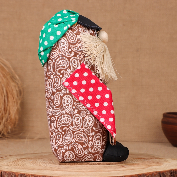 Домовой "Тимоша с сундуком", 22х12х10 см