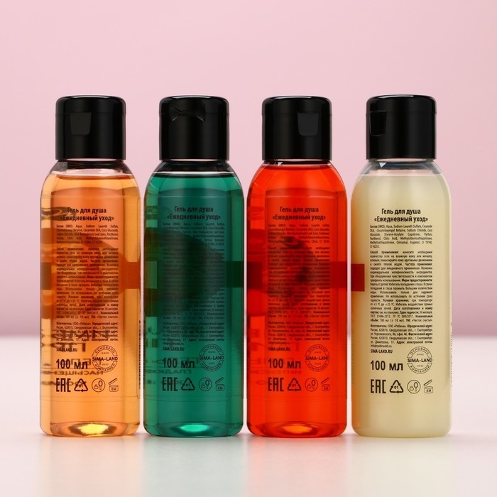 Подарочный набор косметики &laquo;Тепла и уюта&raquo;, гель для душа, 4 х 100 мл, Новый Год