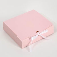 Коробка подарочная складная, упаковка, &laquo;Розовая&raquo;, 31 х 24.5 х 8 см, БЕЗ ЛЕНТЫ