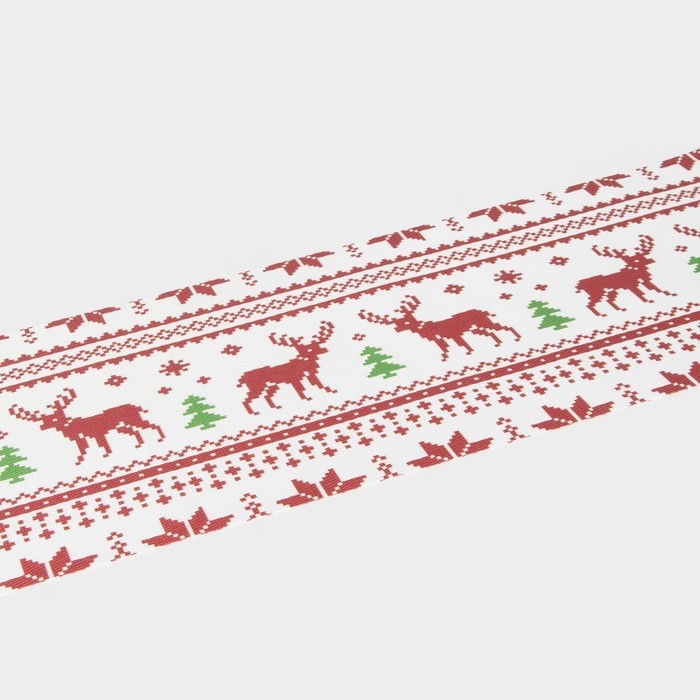 Дорожка новогодняя на стол Доляна &laquo;Новый год&raquo;, сервировочная, 180&times;30 см