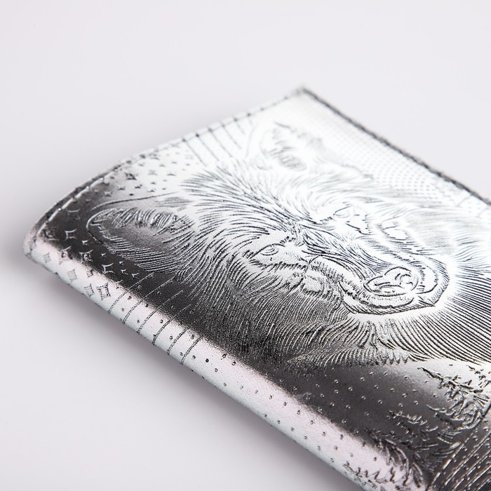 Обложка для паспорта, цвет серебряный Обложка для паспорта, цвет серебряный