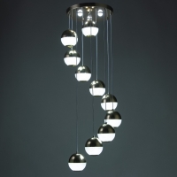 Каскад "Лакшери" 10LED+3LED 79Вт ПДУ золото 40х40х200см BayerLux