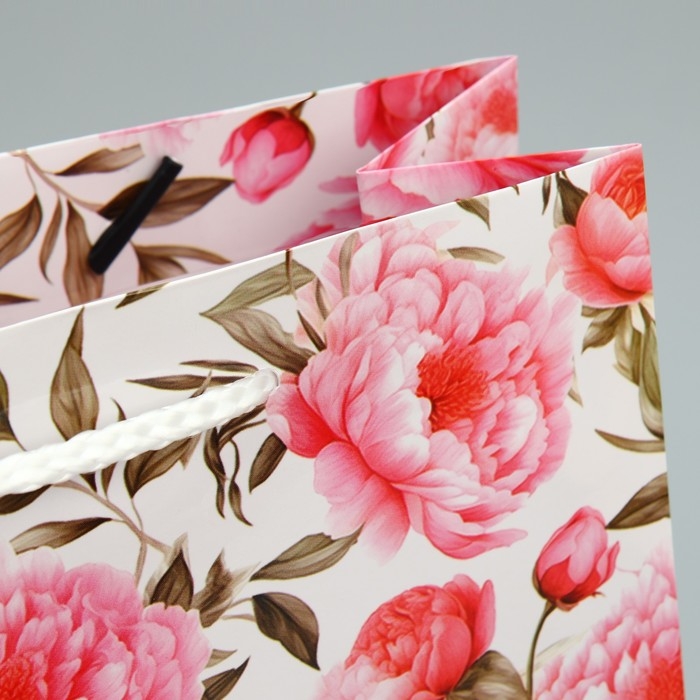 Пакет подарочный ламинированный, упаковка, &laquo;8 марта&raquo;, ML 21 х 25 х 8 см