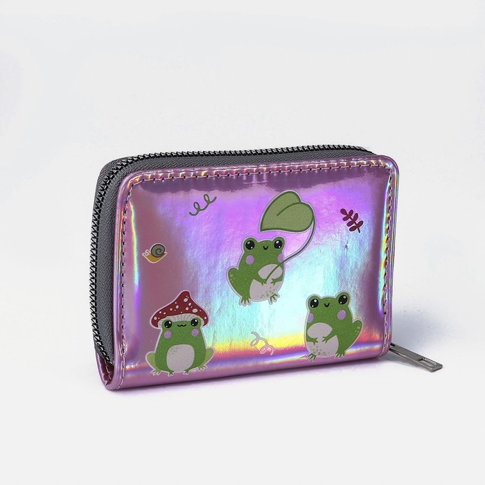 Кошелёк с голографическим эффектом «Лягушки», 12.5х9х2 см Кошелёк с голографическим эффектом «Лягушки», 12.5х9х2 см