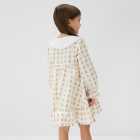Платье детское с воротником KAFTAN "Капелька", р.32 (110-116 см)