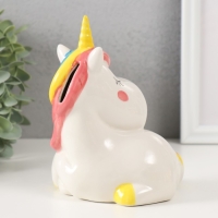 Копилка керамика "Единорожка спит сидя" 12х9,5х16 см Копилка керамика "Единорожка спит сидя" 12х9,5х16 см