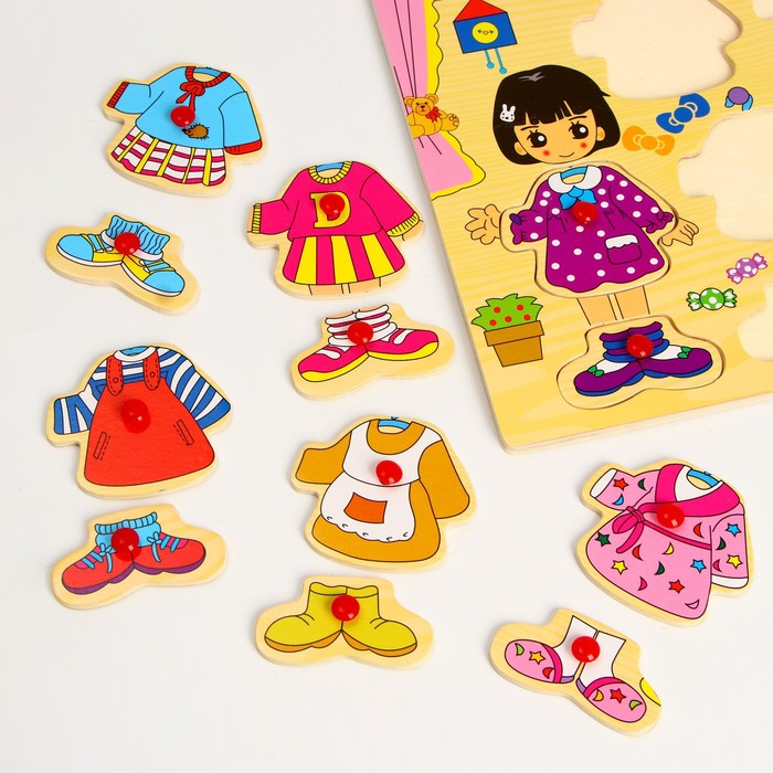 Рамка-вкладыш &laquo;Переодень Дашу&raquo;, 12 элементов