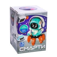 Робот музыкальный «Смарти», русское озвучивание, световые эффекты, цвет зелёный Робот музыкальный «Смарти», русское озвучивание, световые эффекты, цвет зелёный