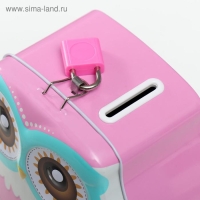 Копилка металл "Филин очковый" МИКС 16х13х6,5 см Копилка металл "Филин очковый" МИКС 16х13х6,5 см