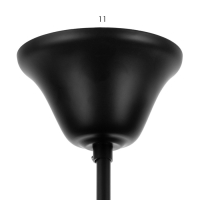 Люстра "Ариэль" 3xE14 40Вт черно-золотой 58х58х40,5-100 см BayerLux Люстра "Ариэль" 3xE14 40Вт черно-золотой 58х58х40,5-100 см BayerLux