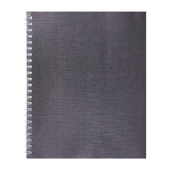 Тетрадь 48 листов в клетку на гребне Тетрадь 48 листов в клетку на гребне "Коричневая. METALLIC", обложка бумвинил