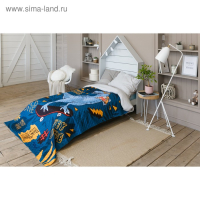 Покрывало детское Этель 1,5 сп "T-rex", 145х210 см, микрофибра